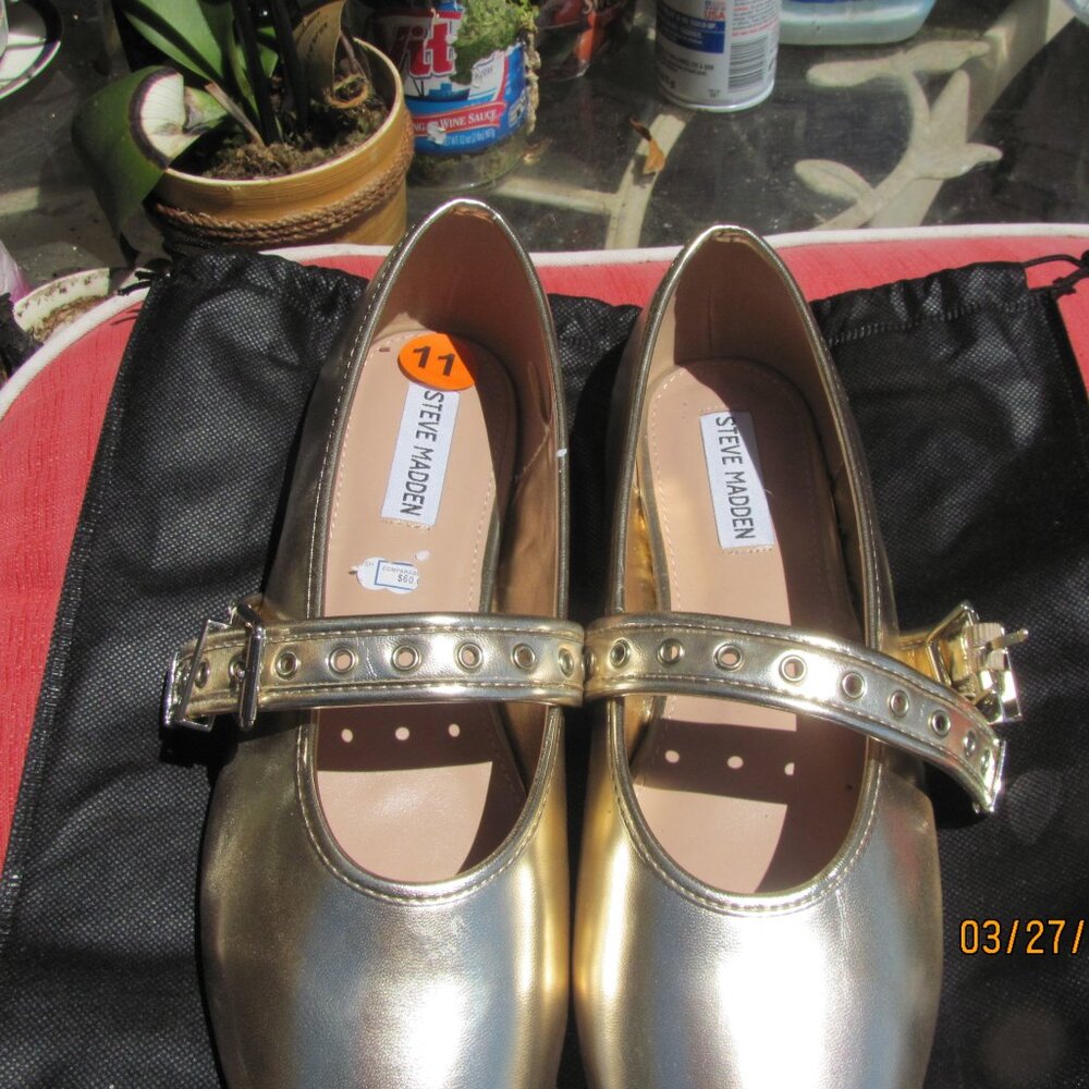 Gold Color Shoes